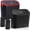 Black, Black/Red Lid, variant on Accmor Car Trash Can with Lid, Mini Auto Dustbin Garbage Organizer with 30 Pcs Plastic Trash Bag, Automotive Garbage Container Bin for Vehicle, Home, Office