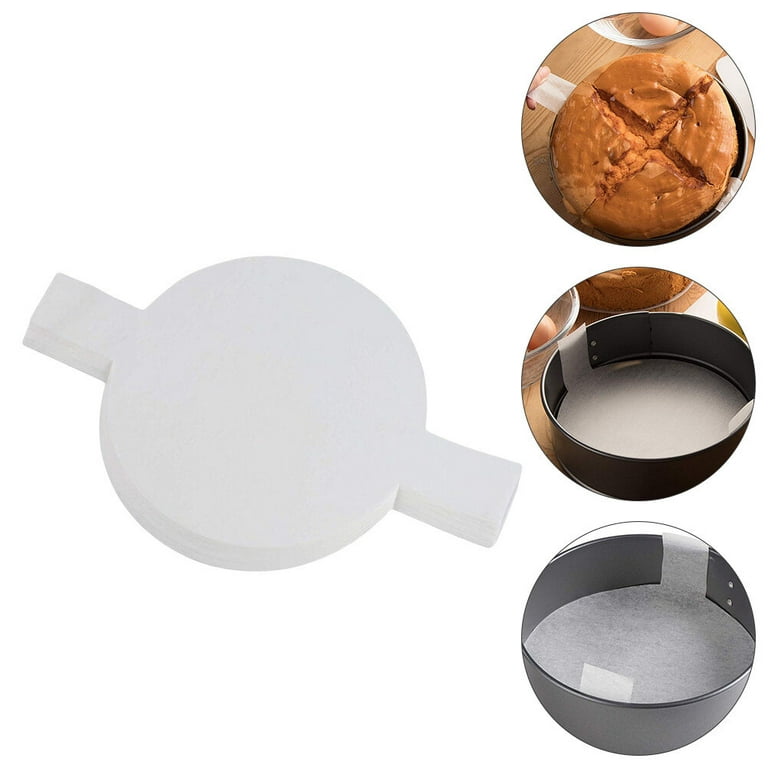Ergonflow 100 Sheets Parchment Paper Rounds 6 and 8 Diameter-Non-Stick  Cake Pan Liner Circles,Cookie Baking Sheets,Precut for Cake Baking, White