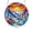B, variant on 7.4" Stained Acrylic Puzzle Suncatcher Window Hanging Decor, Colorful Scenic Style Sun Catchers with Metal Chain, as a Gift for Women Men Nature Lovers