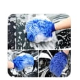 thumbnail image 2 of 2-Pack Premium Chenille Microfiber Knobby Wash Mitts - Perfect for Car Washing and Detailing; Scratch-Free, Plush, and Absorbent;Style 2-Blue, 2 of 5
