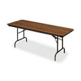thumbnail image 2 of Iceberg Premium Wood Laminate Folding Table Melamine, Oak Top - 96" Table Top Width x 30" Table Top Depth - Brown, Laminated, 2 of 2