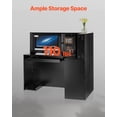 thumbnail image 2 of VEVOR Reception Desk L-Shaped Front Counter Table 55.12 in Black Office Table, 2 of 9