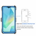 thumbnail image 7 of Njjex Motorola Moto G 2024 [5G Only] | XT2417 Holster Case [3-in-1] - Military-Grade Drop Protection, Built-in Screen Protector & 360° Rotating Belt Clip Carrying Swivel Defender Full Body Cover-Blue, 7 of 7