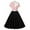 Pink, variant on Women's 50s Style Vintage Cocktail Dresses Short Sleeve Tie Neck A-Line Swing Midi Dress Tea Party Formal Evening Prom Dress with Belt