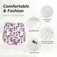 thumbnail image 4 of Balery Orchids Flowers Pantalones cortos deportivos para mujer con forro y dos bolsillos, elásticos, para entrenamiento, gimnasio, yoga-Medium, 4 of 7