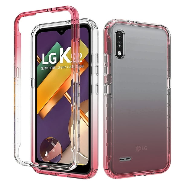 LG K22 Case, LG K22 Plus Case, LG K32 Case, Rosebono Full-Body Rugged Ultra  Transparency Hybrid Protective Case With Built-in Screen Protector for LG  K22+ / LG K32 (Red) - Walmart.com
