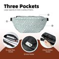 thumbnail image 4 of Naloa White Swan Print Running Belts for Men Women,Running Fanny Pack with 2-Zipper Pockets,Waterproof Waist Pack for Travel Hiking Running Outdoor Sports, 4 of 8
