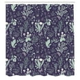 thumbnail image 2 of Ambesonne Floral Shower Curtain, Vintage Garden Print Classic, 69"Wx84"L, Dark Purple, 2 of 4