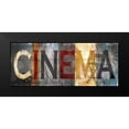 thumbnail image 2 of Nan 14x8 Black Modern Framed Museum Art Print Titled - Cinema, 2 of 5