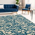 thumbnail image 3 of Capri Sasha Cream Area Rug 65" x 93" 100% Easy Care Polypropylene Transitional, 3 of 6