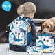 thumbnail image 2 of Mochila AGSDON Dinosaur para niños de 2 a 6 años con bolsa de almuerzo y bolsa para bolígrafos, 2 of 8