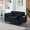 Black, variant on CKEASEAN 55.1" 3 in 1 Convertible Loveseat Sleeper Sofa Bed, Comfy Velvet Pull Out Couch Bed with Cushion Back, Futon Sofa Bed with Throw Pillows and Pockets for Living Room, Bedroom, Apartment