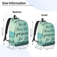 thumbnail image 3 of Naloa Not All Those Who Wander Are Lost1 Canvas Backpack for Men Women Rucksack Casual Travel Daypack College Tote Satchel Bookbag for Teens-Small, 3 of 7