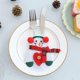 thumbnail image 4 of 12 piezas de fundas para cubiertos de Navidad, decoración de mesa para regalos de fiesta de Navidad (muñecos de nieve), 4 of 5