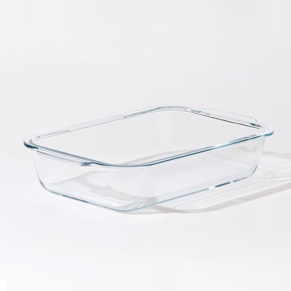 Mainstays 3-Quart Glass Baking Dish, Rectangle, 12.6" x 7.9", Clear