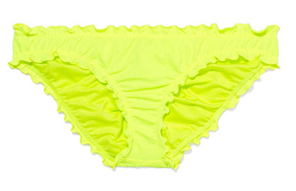 ruched cheeky swim bottoms