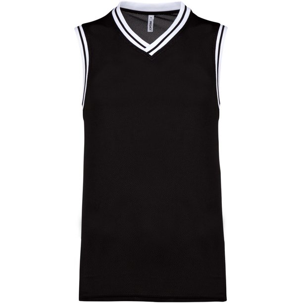 Proact - Top estilo universitario unisex (Negro/Blanco)