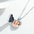 thumbnail image 4 of Cuoka Heart Locket Necklace 925 Sterling Silver That Can Hold 2 Pictures Celtic Knot Pendant Necklaces for Women Mom Wife Memorial Jewelry Birthday Christmas Valentine's Day Gifts, 4 of 7
