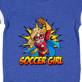 thumbnail image 4 of Inktastic Soccer Girl Superhero Girls Baby Bodysuit, 4 of 5