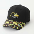 thumbnail image 2 of Krdevn Kids Excavator Embroidery Baseball Cap Full Construction Vehicle Print Brim UPF50+ Adjustable Curved Brim Boys Outdoor Sun Hat Size:2-8 Years, 2 of 3