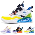 thumbnail image 1 of Zapatillas de deporte para niños y niñas, zapatos de baloncesto, antideslizantes, deportivas, deportivas, para correr, 1 of 8