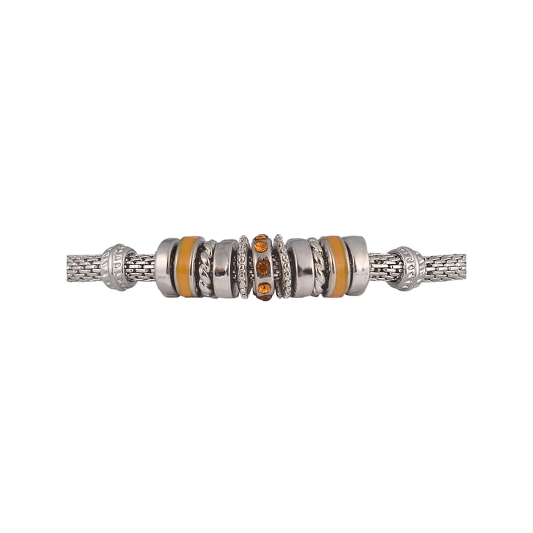 Time and Tru Silvertone Topaz November Birthstone Bracelet photo 2