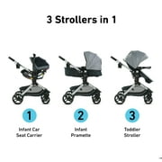Graco Modes Nest DLX 3-in-1 Travel System, Raven, Black