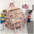 thumbnail image 4 of Mochila Kawaii LIUXGMXG con pin y accesorios bonita bolsa de hombro para portátil rosa, 4 of 5