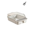 thumbnail image 2 of WLAGOOD High Sides Covered Cat Litter Box Semi-Enclosed Top Entry Odor Control Large Capacity Two-Layer Detachable Litter Box for Cats - 16.9×11.2×6.3in, 2 of 6