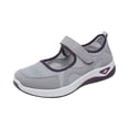 thumbnail image 3 of Willtoo Womens Breathable Walking Orthopedic Shoes Mesh Lightweight Sneakers Mary Jane Flats Wide Width Comfortable Working Nurse Shoes Non-Slip Adjustable, 3 of 5