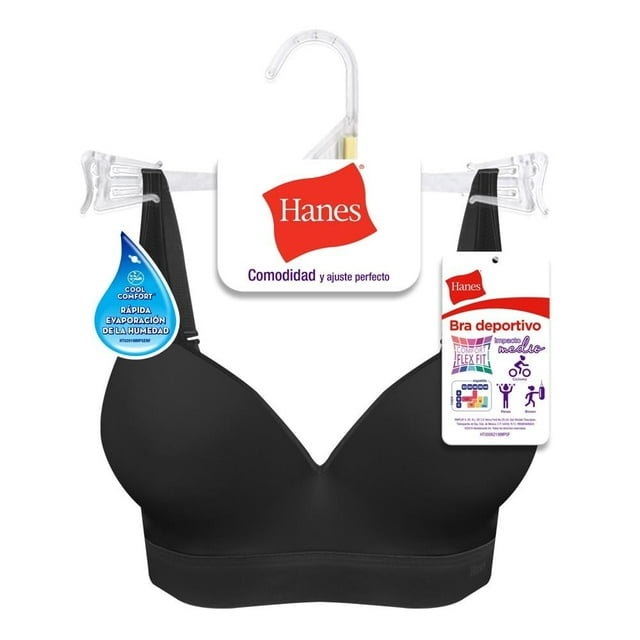 Brasier Hanes Intimates Negro Talla M