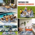 thumbnail image 4 of Coastal Sea Turtles Outdoor Rug for Patio/Deck/Porch, Non-Slip Large Area Rug 3 x 5 Ft, Blue Summer Coral Ocean Beach Anchor Indoor Outdoor Rugs Washable Area Rugs, Camping Rug Carpet Runner, 4 of 8