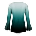 thumbnail image 6 of Patlollav Womens Long Sleeve Tops Fashion Casual Button Print Blouse on Ladies, 6 of 7