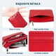 thumbnail image 3 of Monedero de piel auténtica para mujer, minimonedero con llavero, 3 of 5