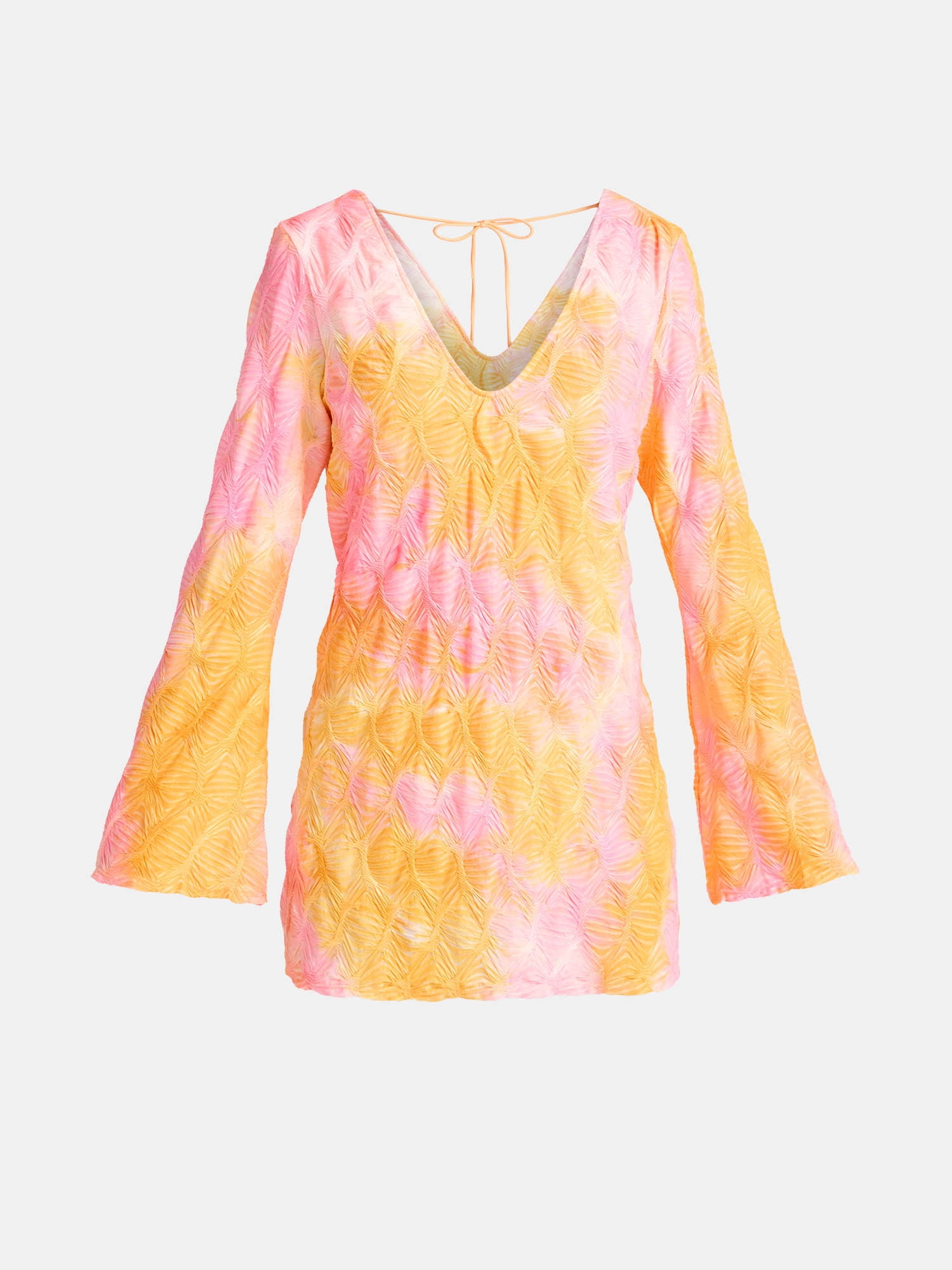 No Boundaries Scrunch Texture Coverup Dress, Women’s