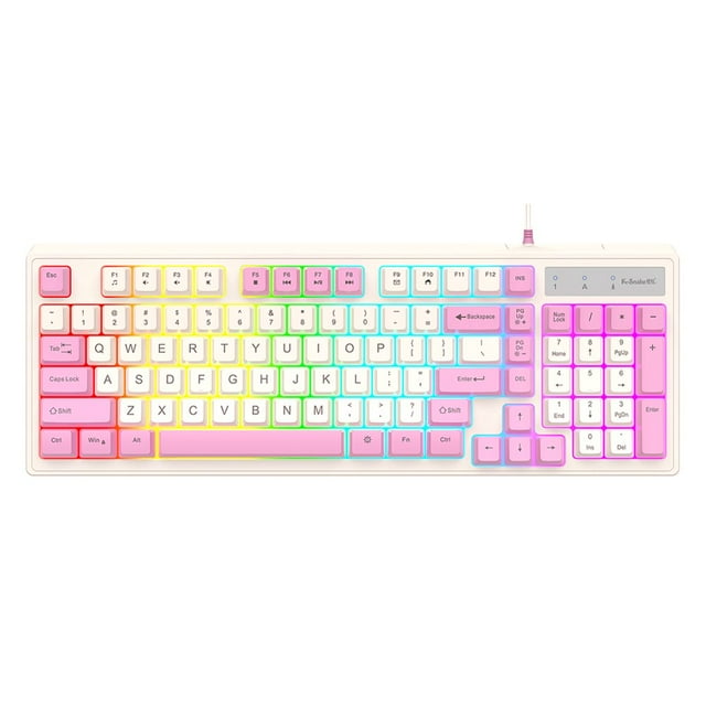 KM800 Gaming Keyboard Luminous 98 Keys E-sports Keyboard 4000dpi for Home Office