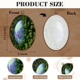 thumbnail image 3 of Canvas Wall Art green forest earth preserving ecosystem Earth Day Classroom Decor Oval Framed Canvas Prints Vintage Wall Hanging Decor for Home Decorations 8.6"x11.4", 3 of 7