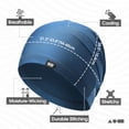 thumbnail image 4 of Cooling Skull Cap AURORADY Cap Beanie Men Women Breathable Mesh Skully Hat for Running Gym, Navy One Size Bomber Hats, 4 of 7
