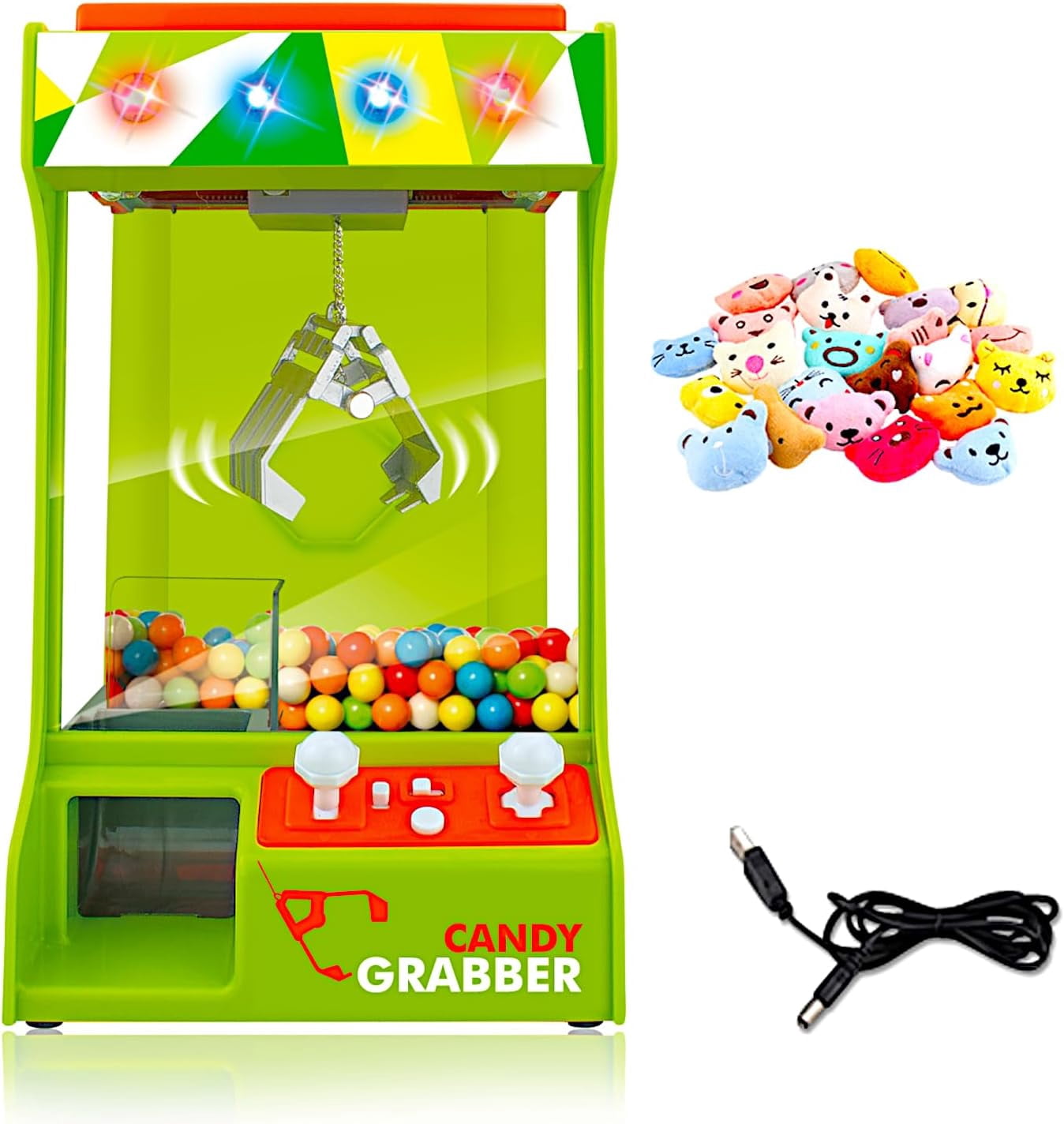 POCO DIVO Claw Machine Arcade Grabber Arcade Crane Toy with Lights and Music