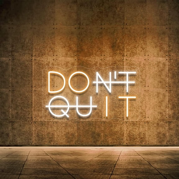 HIBIBUD Don’T Quit Led Neon Sign for Wall Decor, Do It Neon Lights Party Decorations, Usb Powered Switch Neon Lights Lighting Adjustable for Office Room, Gym Room, Man Cave, Gamer Room