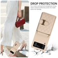 thumbnail image 4 of ELEHOLD for Samsung Galaxy Z Flip 5 Crossbody Wallet Case with Card Holders Luxury Soft PU Leather Shockproof Protective Cover with Shoulder Strap for Samsung Galaxy Z Flip 5 for Girls Women,Beige, 4 of 6