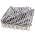 thumbnail image 2 of Drainage Interlocking Tiles, "xSoft PVC NonSlip Drain Tiles Vented Floor Tiles Shower Mat with Suction Cups for Bathroom Pool Kitchen Locker Room, 2 of 8