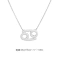 thumbnail image 4 of stanreset Constellation Theme Friendship Necklace Creative Comfortable Ins Exquisite Durable Rust-proof Lightweight Fashion Accessory Cancer Silver, 4 of 6