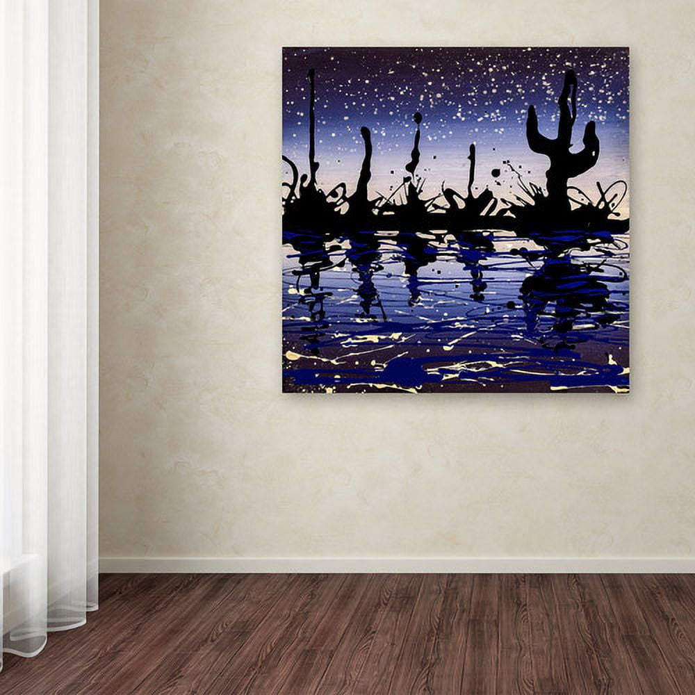 Trademark Fine Art "Desert Lake" Canvas Art by Roderick Stevens