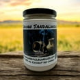 thumbnail image 2 of Indian Sandalwood Vegan Coconut Soy 12 oz/ 355 ml Candle Hand-poured, Eco-friendly, Clean Burning, Woodsy/ Clean Wood Wick, 2 of 5