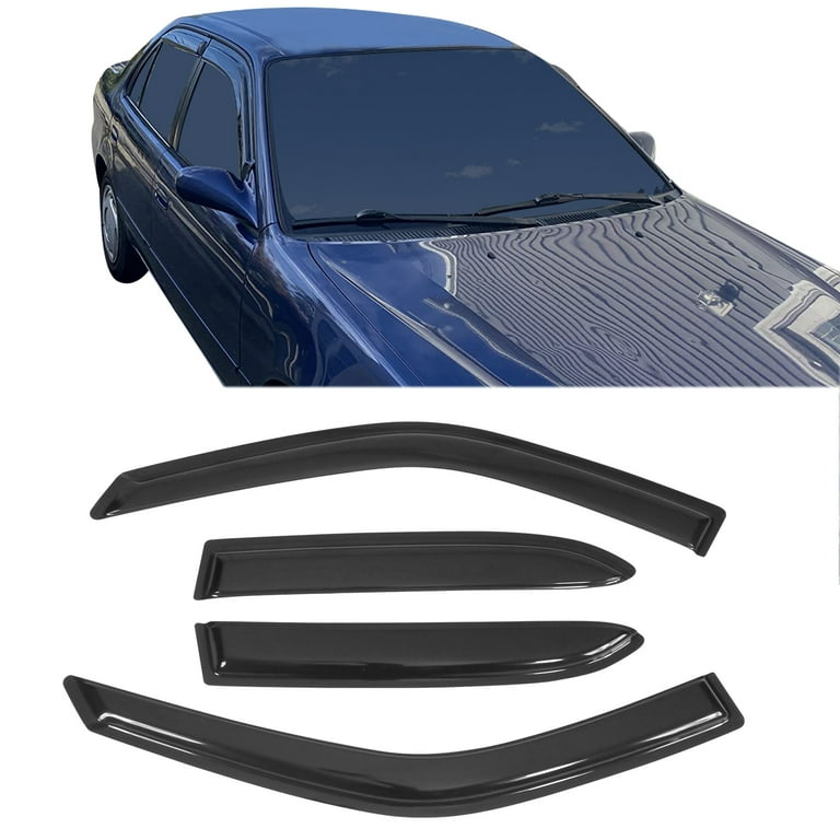 Fits 02-06 Toyota Camry Window Visors Acrylic Sun Guard Rain Deflectors 4PCS – Ikon Motorsports