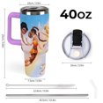 thumbnail image 2 of Tinker Bell 40 Oz Tumbler With Handle And Straw, Stainless Steel Vacuum Travel Mug, Double Wall Vacuum Insulated Tumbler With Lid, Water Bottle for Gifts Party Office Coffee, 2 of 8