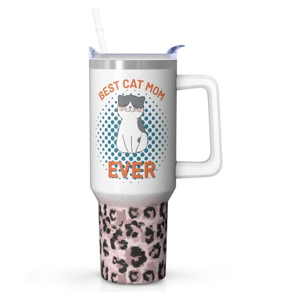 A Gift for Mom - 40 Ounce Stainless Steel Tumbler with Straw - Reliable Temperature Control - Mother's Day Birthday Christmas Must-Have Item