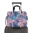 thumbnail image 2 of FORMRS 16" Laptop Bag Carrying Sleeve Case with Handle Travel Shoulder Briefcase, Pink Marble Pattern, 2 of 8