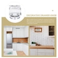 thumbnail image 4 of HERFIER Clear Glass Handle Round Cabinet Knobs for Kitchen Wardrobe, 4 of 9